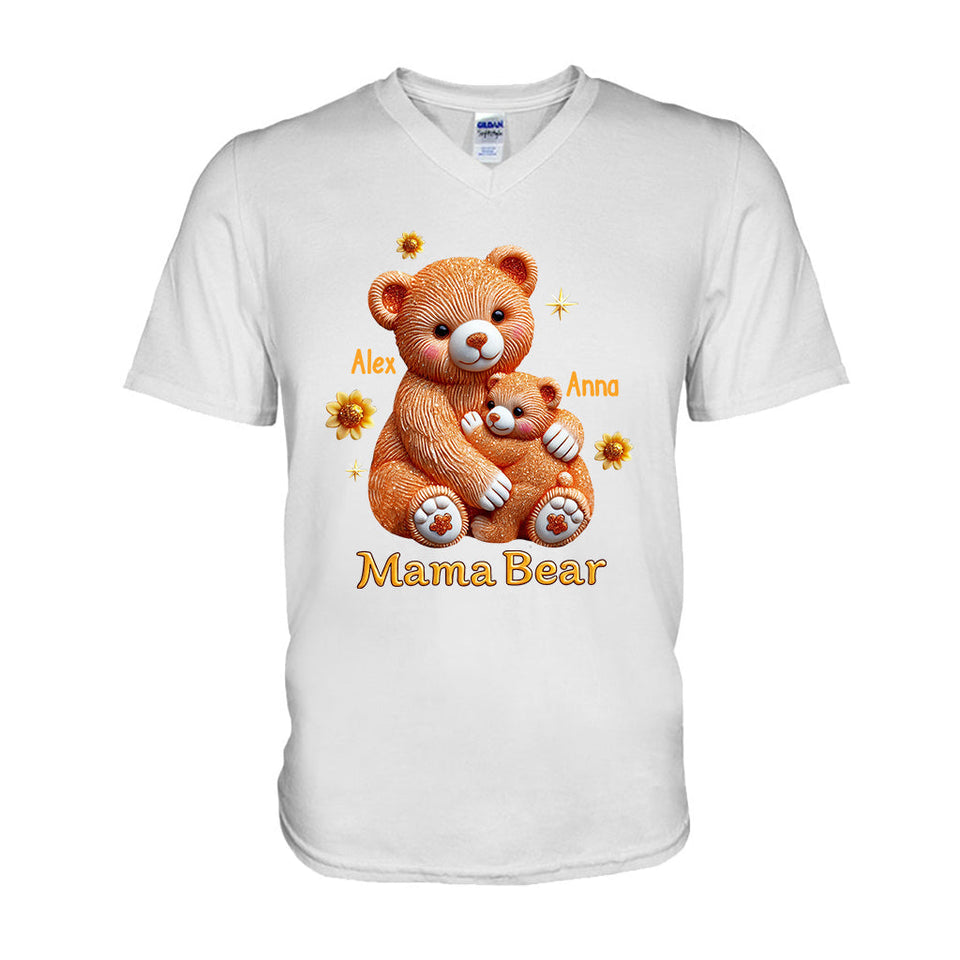 Mama Bear - Personalized Mother T-shirt And Hoodie