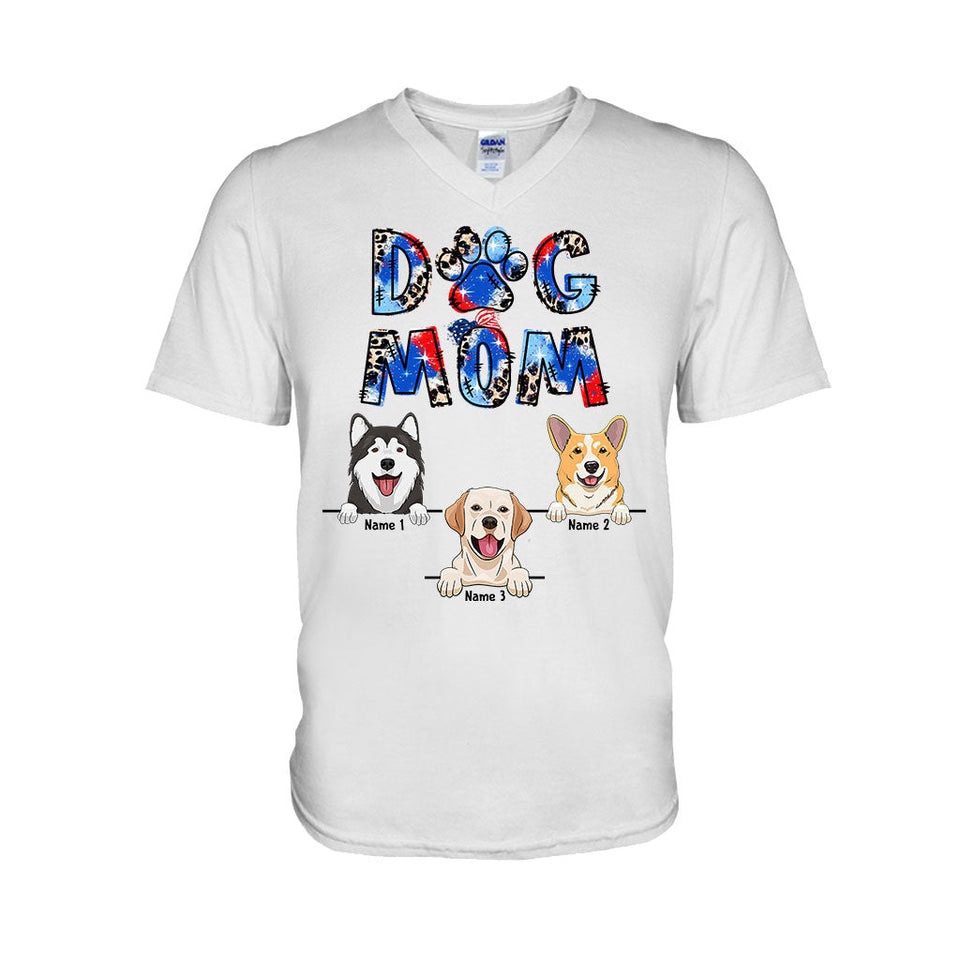 Dog Mom - Personalized Independence Day T-shirt and Hoodie