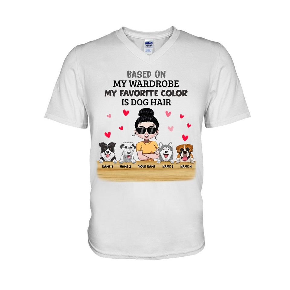 My Favorite Color Is Dog Hair - Personalized Dog T-shirt and Hoodie