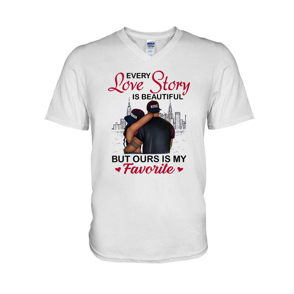 Black Couple - Personalized African American T-shirt and Hoodie 112021