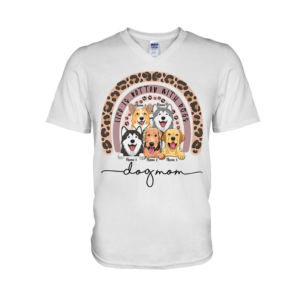 Dog Mom - Personalized Dog T-shirt and Hoodie