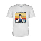 Cat Mom Coffee - Personalized Cat T-shirt and Hoodie