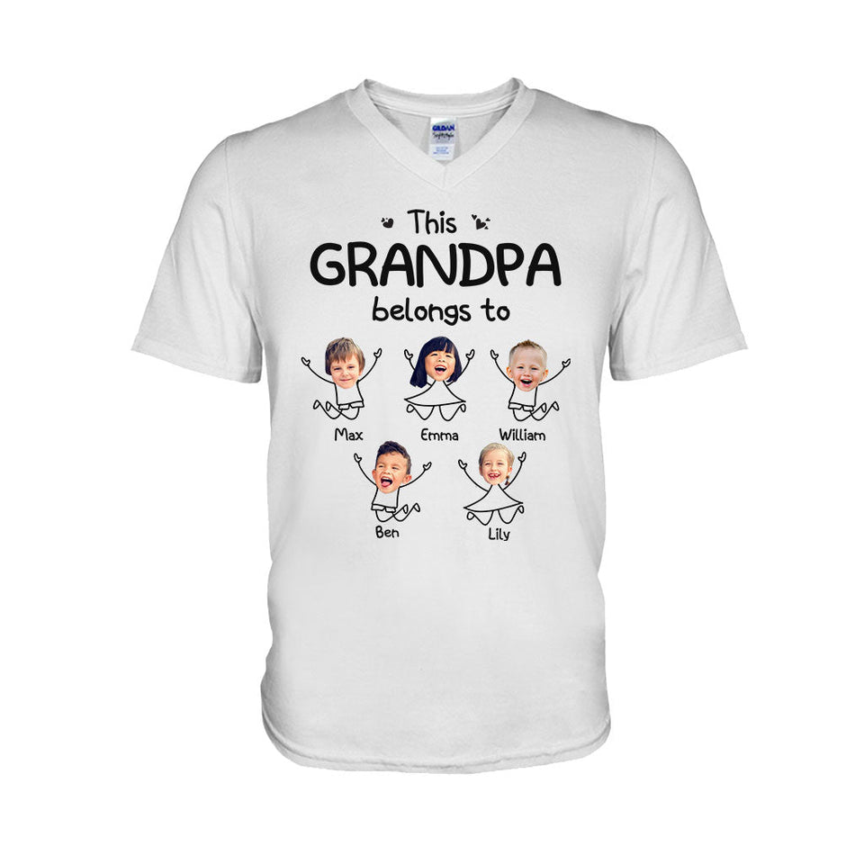 This Grandpa Belong To - Personalized Father's Day Grandpa T-shirt and Hoodie
