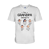 This Grandpa Belong To - Personalized Father's Day Grandpa T-shirt and Hoodie