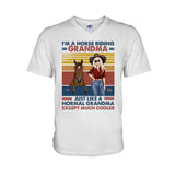 Horse Riding Grandma - Personalized Mother's Day Grandma T-shirt and Hoodie
