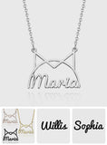 Personalized Cat Pet Name Necklace