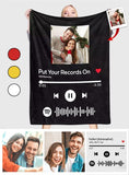 Music Code Song Photo Custom - Personalized Music Code Blanket