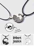 Matching Cat - Personalized Couple Matching Cat Necklace