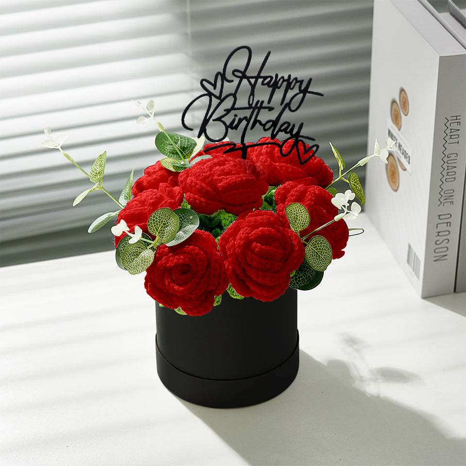 Congratulations Graduate - Personalized Graduation Crochet Flowers Graduation Gift Box