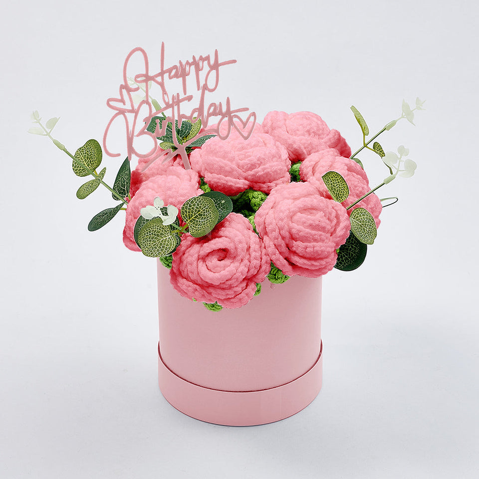 Congratulations Graduate - Personalized Graduation Crochet Flowers Graduation Gift Box