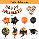 Happy Halloween - Halloween Party Balloons Set With Banner