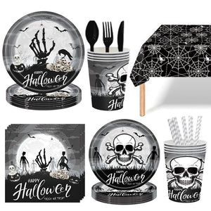 Happy Halloween - Halloween Party Disposable Dinnerware Set