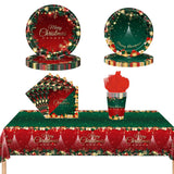 Merry Christmas - Christmas Party Disposable Dinnerware Set