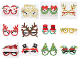 Merry Christmas - Glitter Christmas Party Glasses Frame
