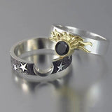 Sun And Moon Lover Matching Sun Moon Matching Ringss - Couple Ring