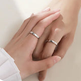 Mountain Ocean Lovers Matching Ringss - Couple Ring