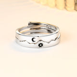 Sun And Moon Lover Matching Ringss - Couple Ring