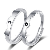 Sun And Moon Lover Matching Ringss - Couple Ring