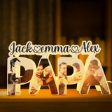 Best Papa Ever - Personalized Father Dad Photo Lamp