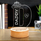 Best Dad Ever - Personalized Father Photo Crystal Plaque