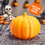 Any Name Pumpkin - Personalized Halloween Photo Crystal Plaque