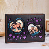 Custom Heart Photo Heart Photo Lamp - gift for boyfriend, girlfriend - Personalized Lamp