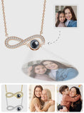 Gift for who lost a loved one - Personalized Infinity Symbol Projection Charm