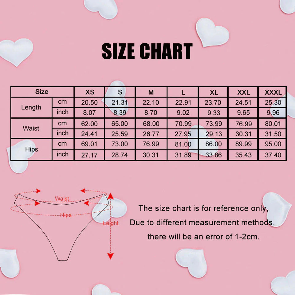Custom Face Couple Matching Set Women Panties + Men's Boxer Briefs - Personalized Couple Underwear