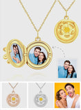 Any Photo Flower - Personalized Flower Photo Necklace