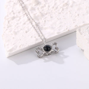 Personalized Dog Cute Puppy Bone Projection Necklace