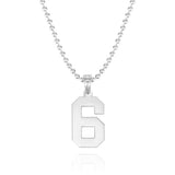 Your Number - Personalized Basketball Number Pendant Thick Chain