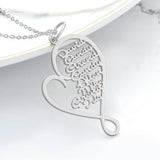Personalized Family Heart-shaped Name Necklace