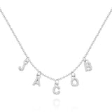 Any Letter - Personalized Diamond Initial Name Necklace