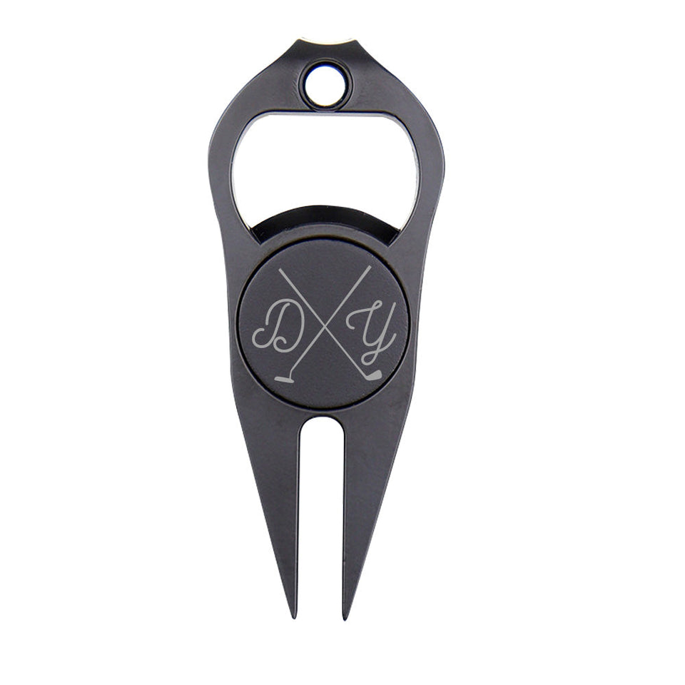 Golfing Partner For Life Bottle Opener - Golf gift for dad, him, boyfriend, husband, grandpa - Personalized Golf Fork Ball Marker