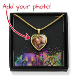 I Will Send Them Without Wings - Personalized Cat Heart Pendant Necklace cat6401