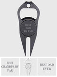 Best Dad/ Grandad/ Papa... By Par Bottle Opener - Golf gift for dad, him, boyfriend, husband, grandpa - Personalized Golf Fork Ball Marker