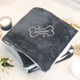 Embroidered Name - Personalized Embroidered Plush Throw Blanket