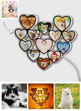 Any Photos - Personalized Cat Photo Love Heart Lamp