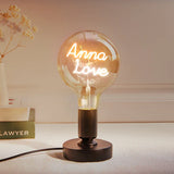 Any Name Light Bulbs - Personalized Any Name Light Bulbs Lamp
