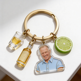 Alcoholic Beverage Fan, Beer, Cocktail, Whiskey, Wine... Lovers - Personalized Alcoholic beverage Premium Keychain With Charms
