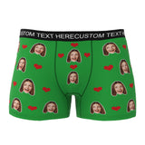 Custom Wife Or Girlfriend Face Boxers - Personalized Couple Men's boxer briefs