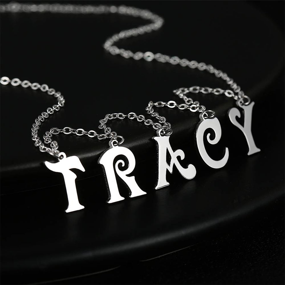 Letter Initials - Personalized Initials Necklace