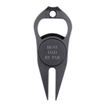 Best Dad/ Grandad/ Papa... By Par Bottle Opener - Golf gift for dad, him, boyfriend, husband, grandpa - Personalized Golf Fork Ball Marker
