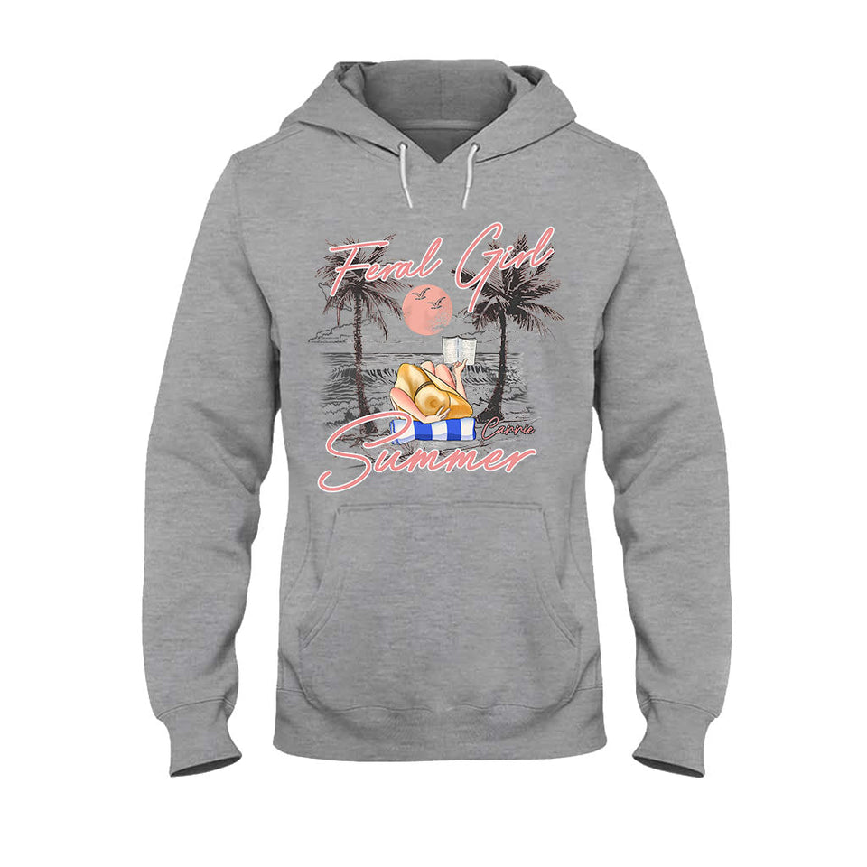 Feral Girl - Personalized Sea Lover T-shirt And Hoodie