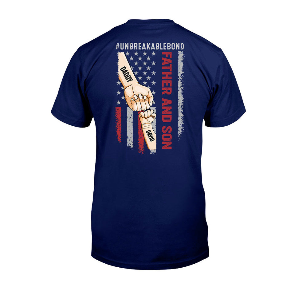 Father Son Unbreakable Bon - Personalized Father T-shirt and Hoodie