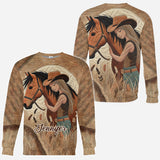 Horse Lovers - Personalized Horse All Over Shirt