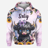 Cute Little Cow - Personalized All Over Shirt