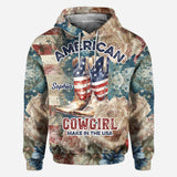 American Cowgirl - Personalized Country Girl All Over Shirt