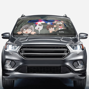 You Me And The Dogs - Personalized Dog Car Sunshade