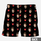 I Love My Hot Girlfriend - Personalized Couple Triangle Bikini Swimsuit And Men Shorts